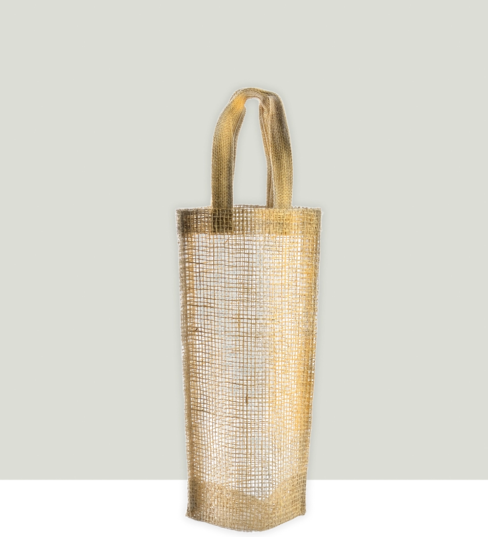 BOLSA DE YUTE 1 UNIDAD VINO